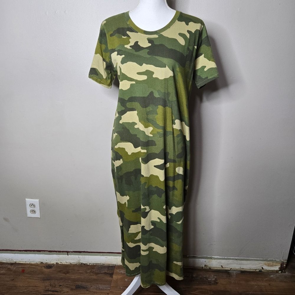 J.Crew Camouflage T-shirt Dress Small